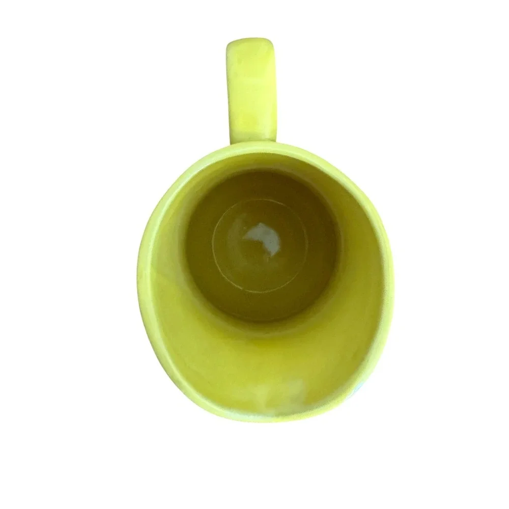 2003 Vintage Cheerios Ceramic Milk Pitcher Yellow 7